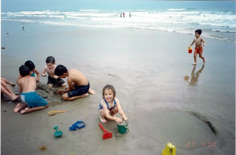 baby me at the beach